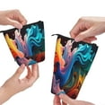 thumbnail image 3 of Bingfone Vibrant Fluid Motion Art Print Telescopic Pencil Bag Pen Holder Pop Up Stationery Case, Stand-up Retractable Transformer Bag Standing Organizer, 3 of 6