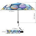 thumbnail image 3 of Easter Cute Egg Compact Sun Umbrella Windproof Travel Umbrellas for Rain Strong Portable UV Protection, 3 of 8
