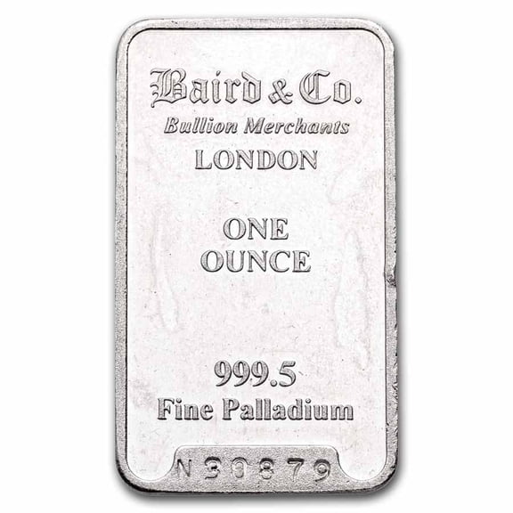 1 oz Palladium Bar - Secondary Market