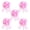 Hot pink, variant on 5PCS Large 6 Inches Pull Bows for Gift Wrapping Party Wedding Ribbon Bows for Wrapping Boxes,Flower Decorations,Day Gift Decorations