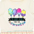 thumbnail image 4 of Inktastic I'm Just Here for the Sweets with Spun Sugar Candy Girls Toddler Dress, 4 of 5