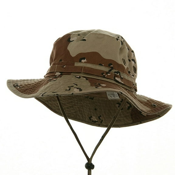 Big Size Washed Camo Hunting Hats - Desert 2XL-3XL