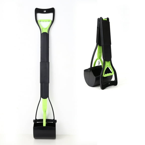 Pet Pooper Scooper for Dogs and Cats with Long Handle High Strength Material and Durable Spring for Easy Grass and Gravel Pick Up