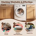 thumbnail image 5 of Design&I 3'x5' Ultra Soft Throw Mat, Wet Music Vinyl Record Cd Retro Groovy Starburst Tapete Redondo None Fluffy Washable Easy Care Indoor rug for Bedside Hallway, 5 of 7