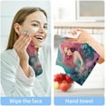 thumbnail image 7 of Coolnut 6PCS Mermaid Towels Cotton Washcloths Set,Quick Drying & Absorbent Soft Bathroom Hand Towel Lightweight & Portable Fingertip Towel Decor Gift, 7 of 7