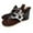 Black, variant on OAVQHLG3B Women's Sandals on Women's Casual Plus Size Printed Shoes Flat Flip Flops Back Zipper Sandals