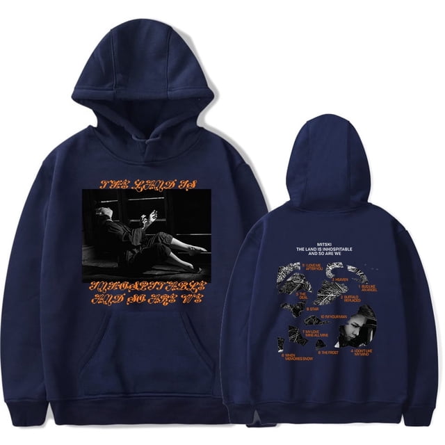 Mitski The Land Is Inhospitable Album-Inspired Unisex Streetwear Hoodie,XS,navy blue