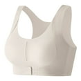 thumbnail image 4 of XIYON Bras For Women Front Closure Adjustable Yoga Sports Bra For Female Posture Corrective Back Support Non Wired Comfortable For Everyday Wear For All Seasons, 4 of 5