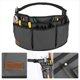 thumbnail image 3 of Bolsas para Cinturón de Herramientas para Hombre, Bolsa de Lona para Herramientas de Electricista, Bolsa para Herramientas de Jardinería con 13 Bolsillos, Color Negro., 3 of 5
