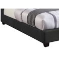 thumbnail image 3 of Benzara BM205555 Wooden Queen Size Platform Bed with Deep Button Tufted Headboard, Gray, 3 of 5