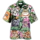 thumbnail image 2 of Camisetas con estampado 3D de gatos coloridos para hombre, camisetas casuales de manga corta con botones para vacaciones en la playa, camisetas de talla grande para hombre, 2 of 5