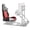 Red+Black, variant on Recreation Room Chairs, Universal PVC Bucket Style Reclinable Sport PU Leather Simulator Racing Seat with Adjustable Lock Slide, Red+Black Game Chairs,Iron,Pvc Home Theater Seating
