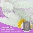thumbnail image 4 of EVNELE Purple Bathroom Rugs Cute Daisy Bath Mat White and Yellow Flower Decor Rug Non Slip Floor Carpet Microfiber Bathmat Super Absorbent Machine Washable Bathtub Mats for Shower (24x36 inch), 4 of 6