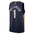thumbnail image 3 of Unisex Nike Zion Williamson Navy New Orleans Pelicans Swingman Jersey - Icon Edition, 3 of 3
