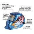 thumbnail image 2 of Careta Electrónica Soldar Automática Águila Color Azul Casco, 2 of 4