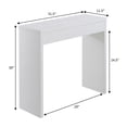 thumbnail image 2 of Pemberly Row Modern / Contemporary Wood Entryway Hall Table in White, 2 of 6