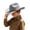 Light Gray, variant on Wdgfv Kids Cowboy Hat for Girls Boys Western Cowgirl Hat with Buckle Belt Unisex Wide Brim Fedora Hat Dress Up Costume 6-12 Years
