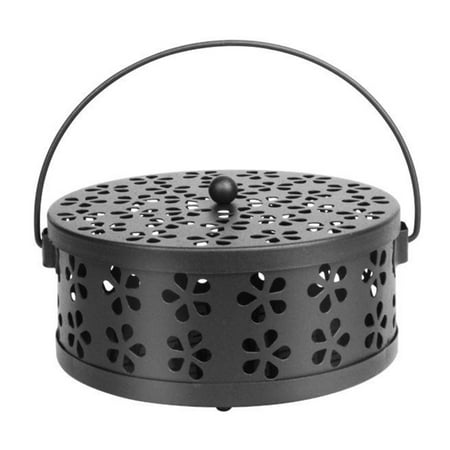 

Mosquito Spool Holder with Lid Hollow Mosquito Coil Case for Home Garden Decorate