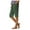Green, variant on Womens Fashion Solid Large Pocket Elastic Casual Pants Pocket Capris Soft Stylish Women's Casual Pants