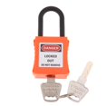 thumbnail image 3 of Xingzhi PL38-KD 38 mm PVC Curved Safety Padlock Lockout Orange 90x40x19 mm 1Set, 3 of 5