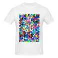 thumbnail image 4 of Bingfone Colorful Tie Dye Stained Glass 2 Men'S Loose Fit Short-Sleeve Pocket T-Shirt, 4 of 7