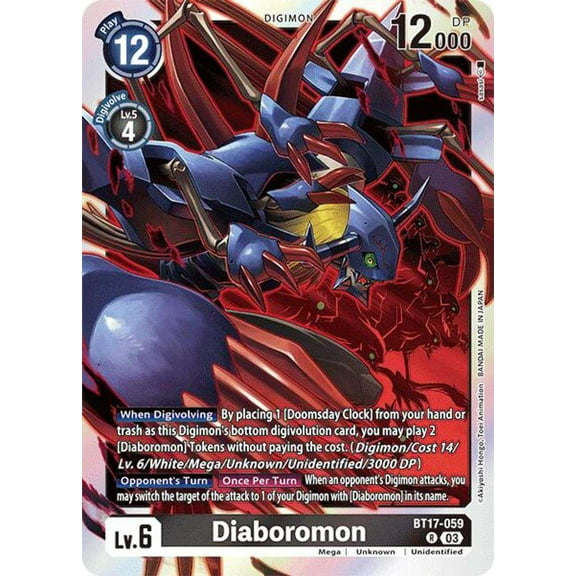 Digimon Secret Cris Diaboromon BT17-059