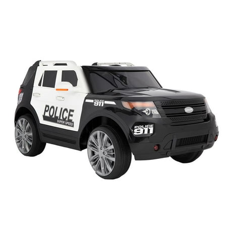 Zimtown Kids Ride On Car Off-Road Police Electric Car Double Drive 12V Battery Motorized Vehicles Children's Best Toy Car Safe w/ Remote Control, 3 Speeds, Music, Seat Belts, LED (Best Road Bikes Under 1000 2019)