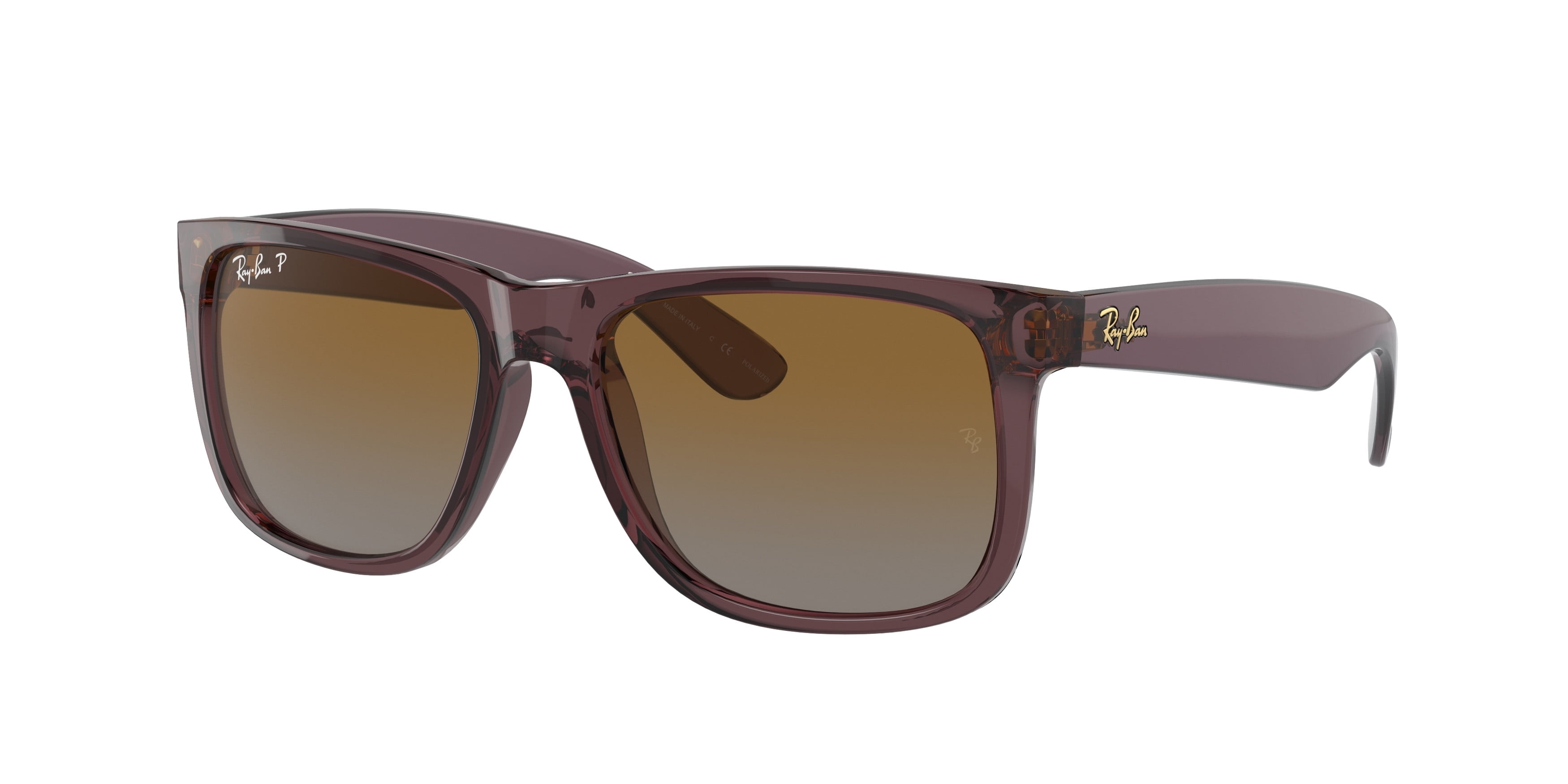 Ray-Ban RB4165 JUSTIN 622/T3 55M Black Rubber/Polarized Grey
