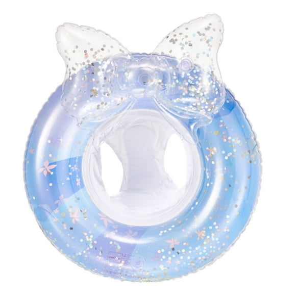 Binwennn Sequin Children's Seat Ring Thickened Baby Seat Ring Adult And Seaway Water Table Portable Baby Pool Float Sandboxes Play Beach Gear for Family Outdoor Water Tub for Kids 3-6 Water Skies for
