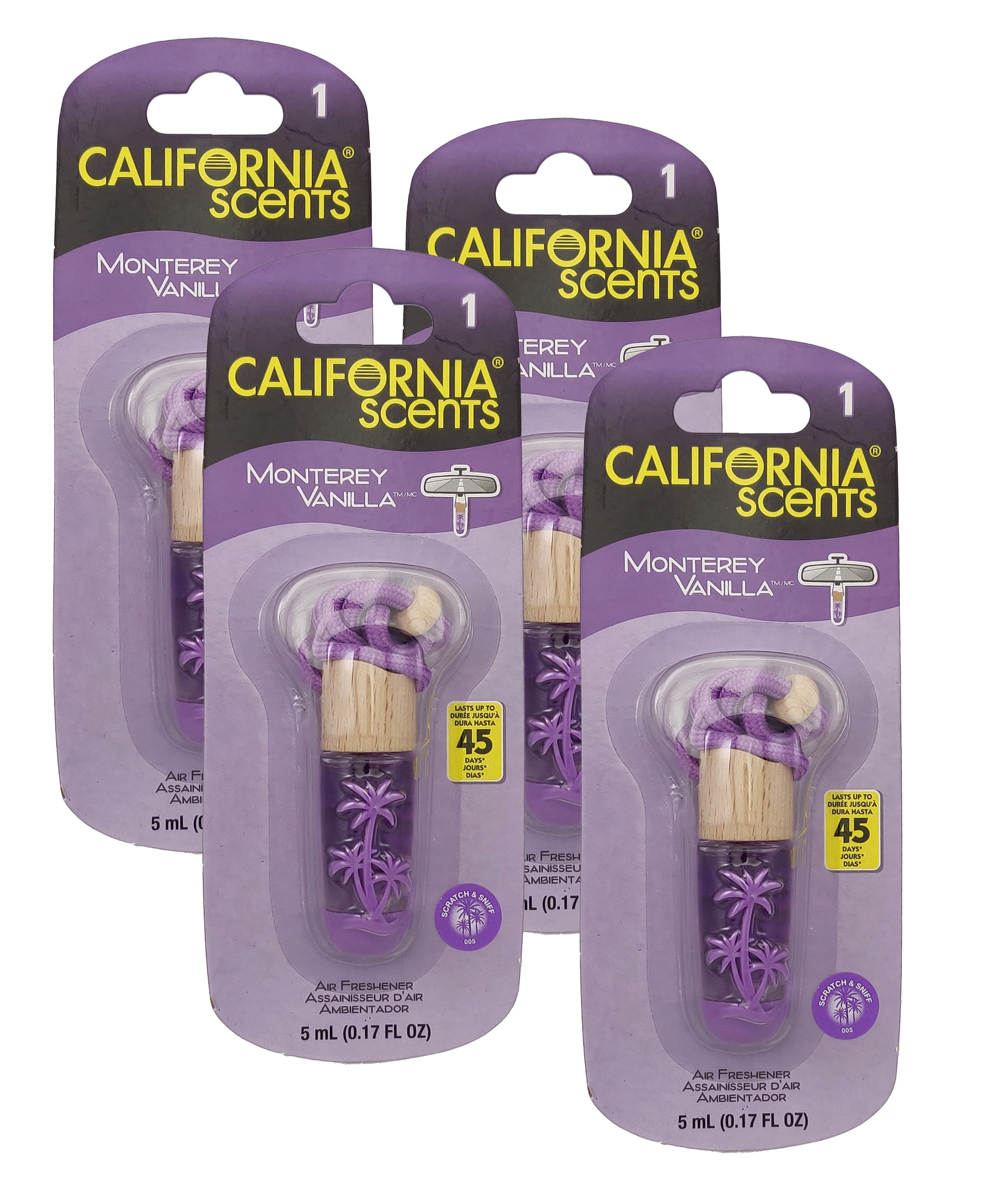 California Scents Air Fresheners Hanging Vial Necklace Monterey