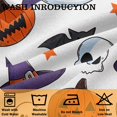 thumbnail image 5 of Halloween Kitchen Curtains Ghost Curtain for Dining Room Tier Curtains Halloween Rod Pocket Window Drapes Set of 3 Curtains for Kitchen Decor, 5 of 6