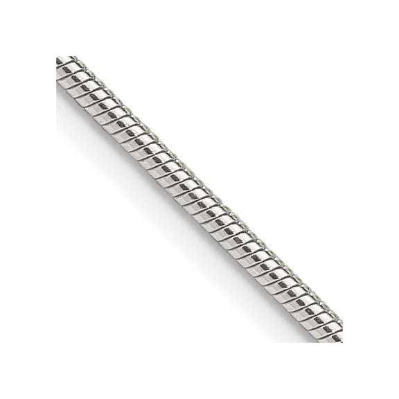 Auriga Fine Jewelry 925 Sterling Silver 1.75 mm Snake Chain Necklace for Women 16"