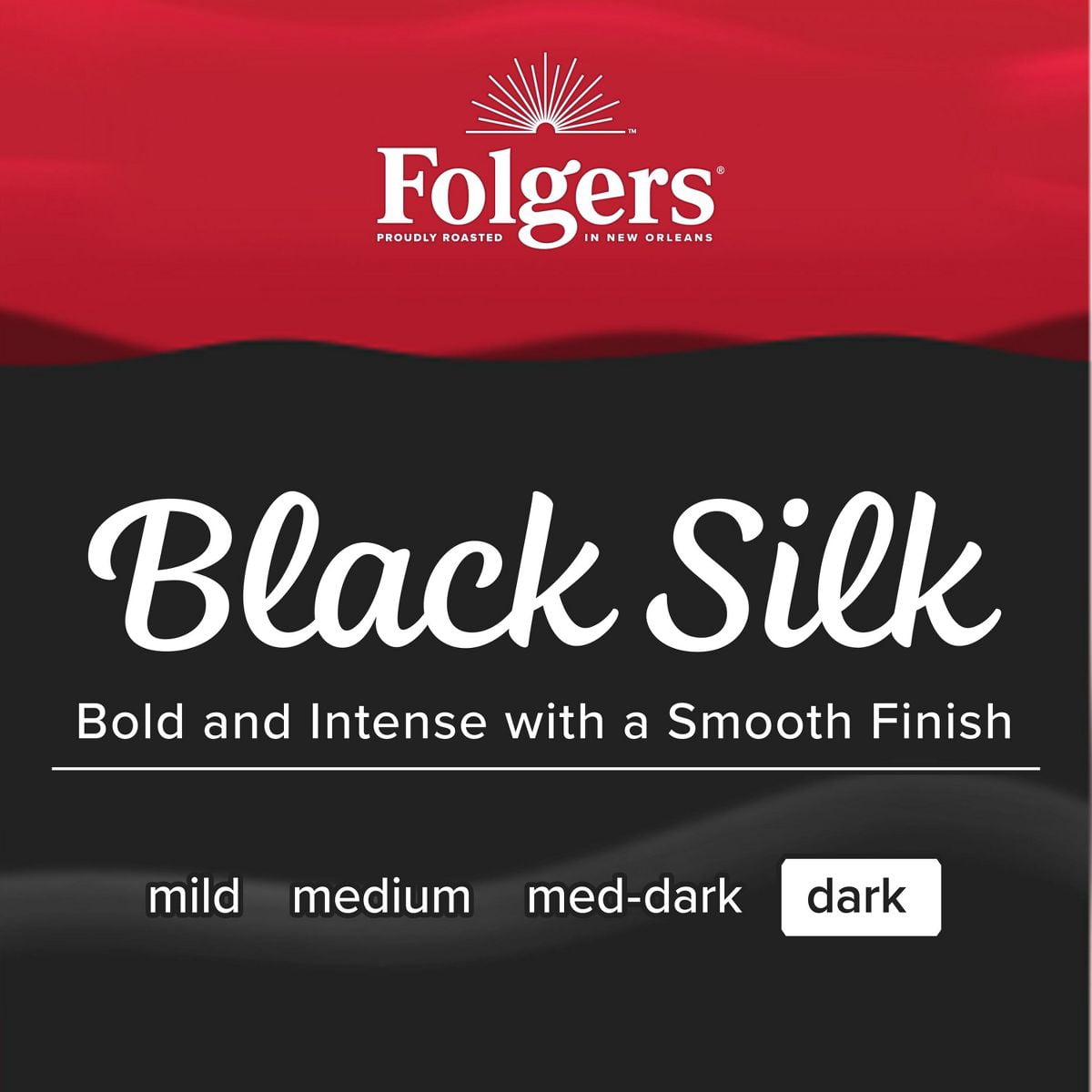 Folgers Black Silk Dark Roast Coffee - Keurig K-Cup Pods - 24ct - Pack of 2
