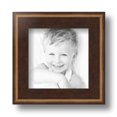 thumbnail image 2 of ArtToFrames 5" x 5" Contrast Walnut Picture Frame, 5x5 inch Brown Wood Poster Frame (WOM-4932), 3 Pack, 2 of 7