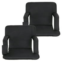 ZenStyle Black Stadium Seats with Cushion (2 Count)