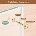 thumbnail image 5 of Uxcell 8Pcs Brass Decorative Screws with Caps, 12 mm Mirror Screws Self-Tapping Screws for Furniture Fixing, 5 of 5