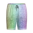 thumbnail image 4 of Easygdp Beautiful Glitter Men's Short Pajama Pants, Sleep Shorts, Household Pants, Casual Pants with Pockets - Large, 4 of 9