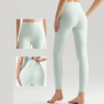 thumbnail image 6 of COMVALUE Buttery Soft Leggings for Women - High Waisted Tummy Control No See Through Workout Yoga Cycling Tights Pants Light Green L, 6 of 9