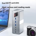 thumbnail image 4 of USB-C 3.0 Hub Docking Station 13 in 1 Desktop Multi-Interface Expansion Dock with 100W PD Charging SD TF Card Reader,1 * Vertical Expander, 4 of 8