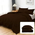 thumbnail image 2 of D.N.G. BEDDINGS 1 Piece Luxury Thicker Pattern Comforter, Premium Super Soft, 800 Thread Count, 100% Egyptian Cotton, Super King Size Chocolate Solid Color, 2 of 6