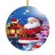 thumbnail image 1 of Adornos navideños colgantes para árbol de Navidad - Adornos navideños colgantes de cerámica - Ideas para regalar adornos navideños, 1 of 8