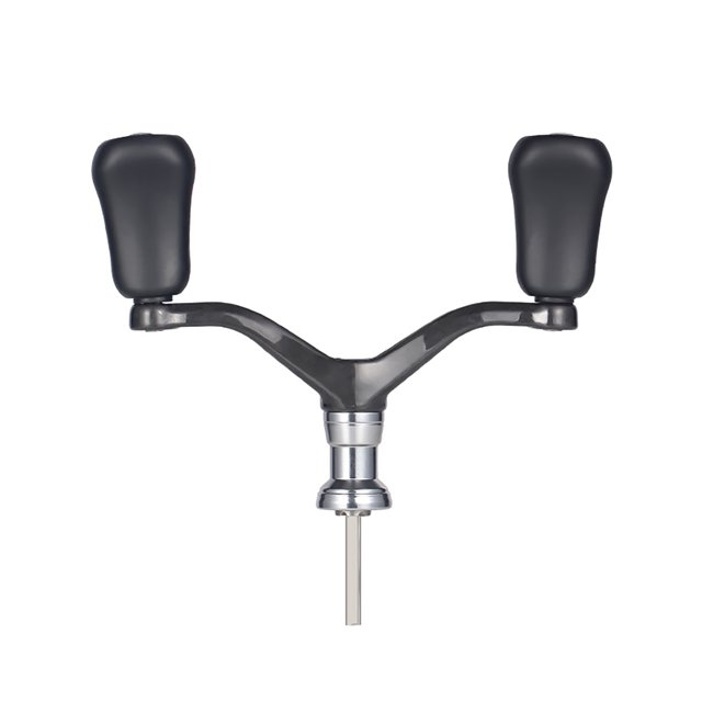 Bras de Remplacement pour Moulinet, Poignée, Motif Carré en Alliage/ Style Hexagonal, Poignée Simple/double Compatible pour Moulinet de Pêche Spinning Modèle 1000-4000