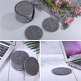 thumbnail image 6 of HANXIULIN Felt Coasters for Glasses Set Of 10 Round Glass Coasters With Storage Box In Light Grey for Glass, Drinks Glasses Bar Coffee 10 Cm / 3.9 Inches Home Kitchen Supplies, 6 of 7