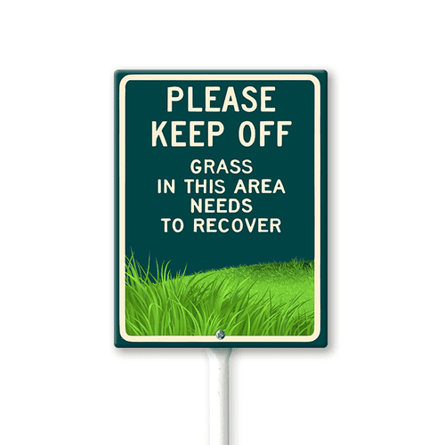 Eveokoki Please Be Respectful Yard Sign with Metal Stakes Weatherproof Street Yard Signs for Outdoor Road Farm House Garden Lawn Decor 7x8.8Inch