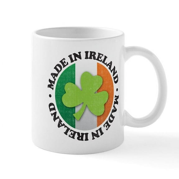 CafePress - Made In Ireland Mug - 11 oz Ceramic Mug - Novelty Coffee Tea Cup
