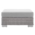 thumbnail image 6 of Lounge Chair Ottoman, Sunbrella, Rattan, Wicker, Grey Gray, Modern Contemporary Urban Design, Outdoor Patio Balcony Cafe Bistro Garden Furniture Hotel Hospitality, 6 of 9