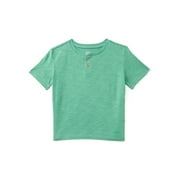 Little Boys Slub Henley Tee with Short Sleeves, Sizes 4-10