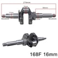 thumbnail image 1 of Manivelle de Générateur pour Générateurs à Essence 2KW-5KW Compatible 168F188F et 192F, 1 of 5