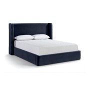 Meridian Furniture Kendall Navy Velvet Upholstered King Bed