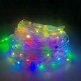 thumbnail image 5 of Cadena de luces LED de cuero de colores mágicos de 20 m para exteriores, para acampar, RGB, con control por voz, para árbol de Navidad, 5 of 5